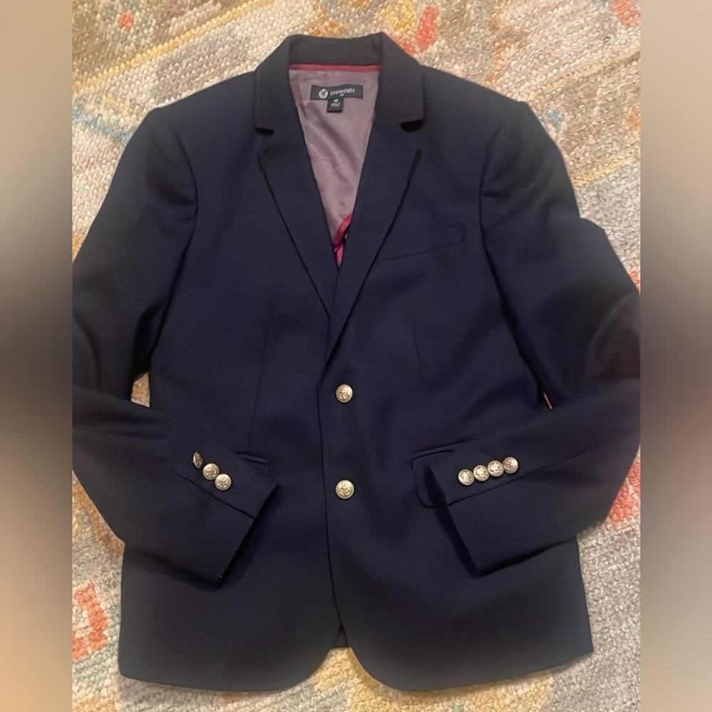 Boys navy blazer sportcoat